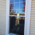 Newly installed double hung window