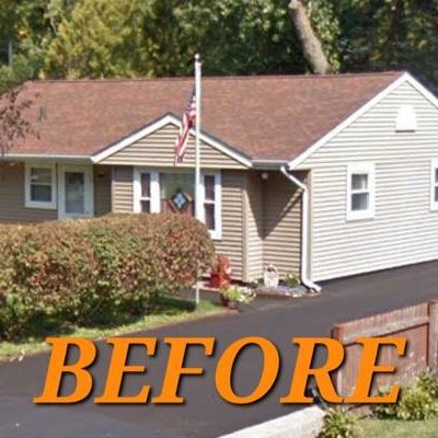 Old siding along a home.