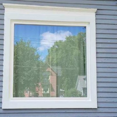 A medium-sized picture window lets light in.