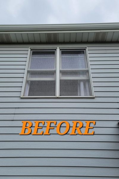 Windows looked worn before the project.