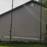 An entire side of a home with new siding