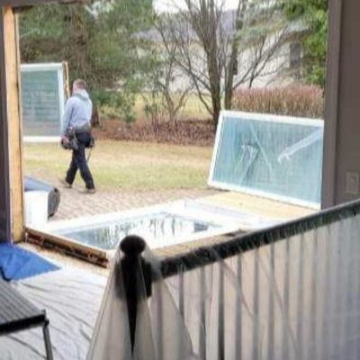 We removed this patio door entirely from a home in McHenry, IL