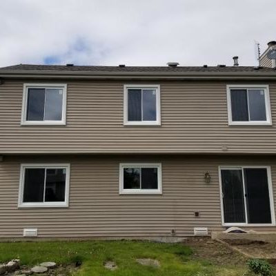 Modern windows with white frames in Crystal Lake, IL