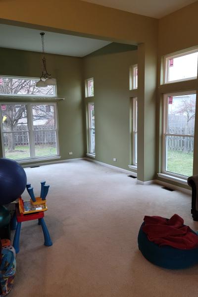 This living room is much brighter thanks to windows