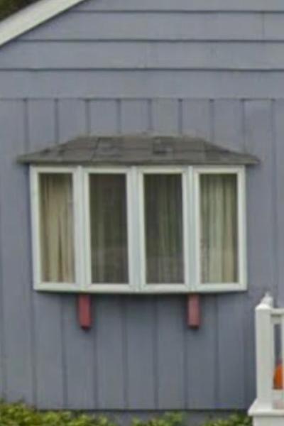 This bow window had faded much prior to renovation