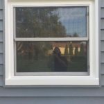 This double hung window has a stout appearance