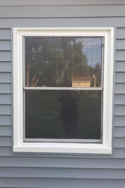 We installed this white window for a customer