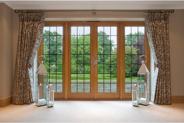 Durable patio doors on a home