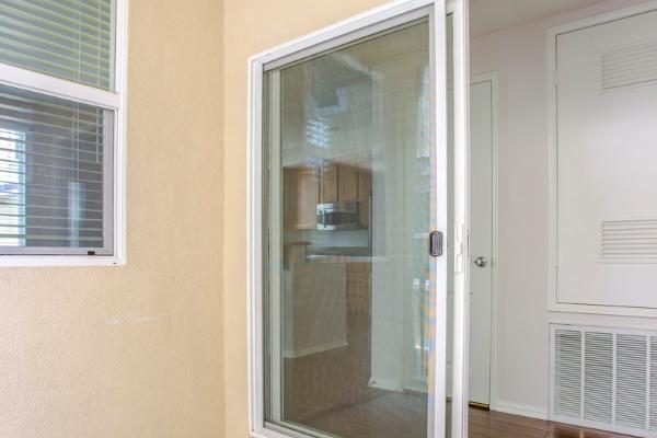 Secure patio doors on a home