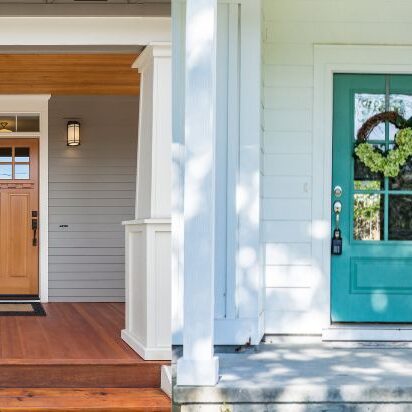 Door Replacement Examples Two examples of door replacement projects side-by-side