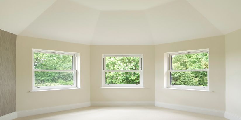 Three new windows installed in a home