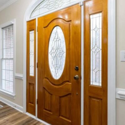 Custom Size Door by Your Window Solutions A wood custom size door with window