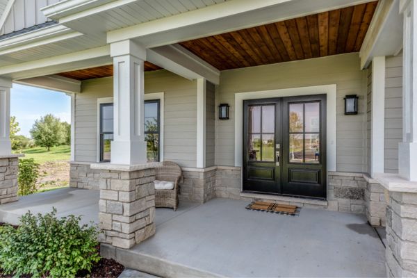 French doors on house