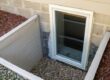 Egress window in a basement