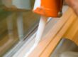 Caulking windows for winter